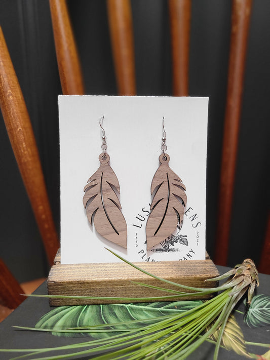 Handmade Wooden Earrings, Style #16