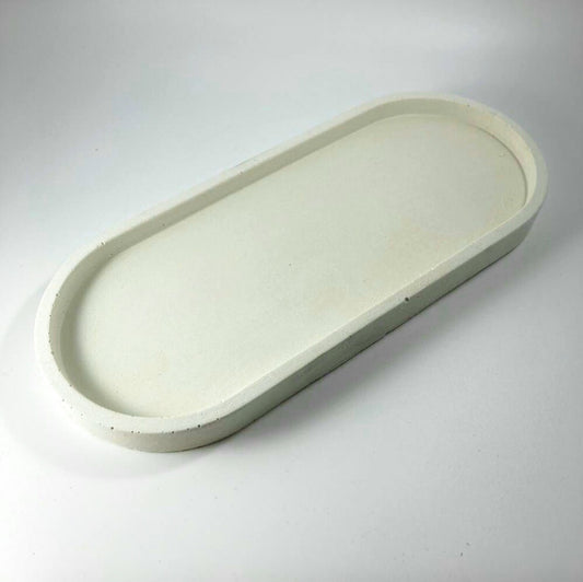 Concrete Oval Drip/Catchall Tray