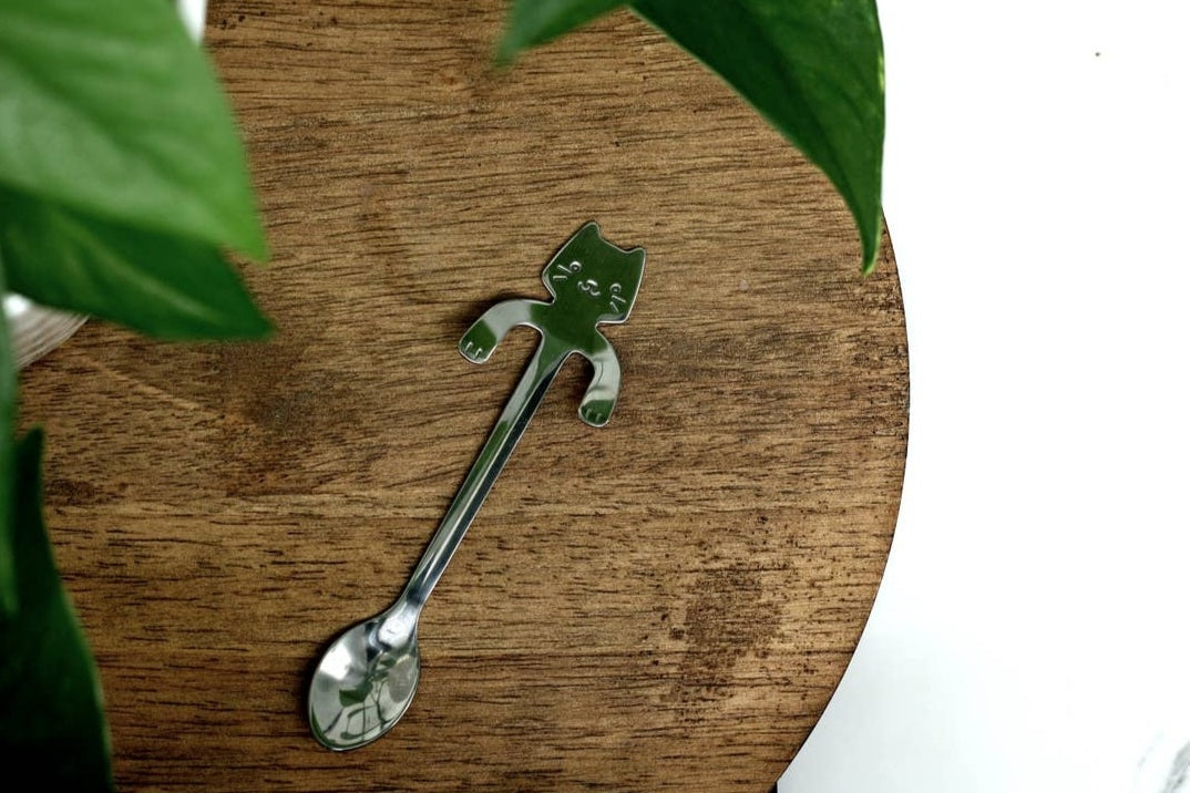 Curious Kitty Tea Spoon Three Witches Tea Shop